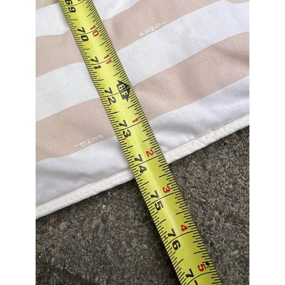 Fendi Reversible Cotton‎ Comforter Reversible Rare Checks / Striped Tan / White